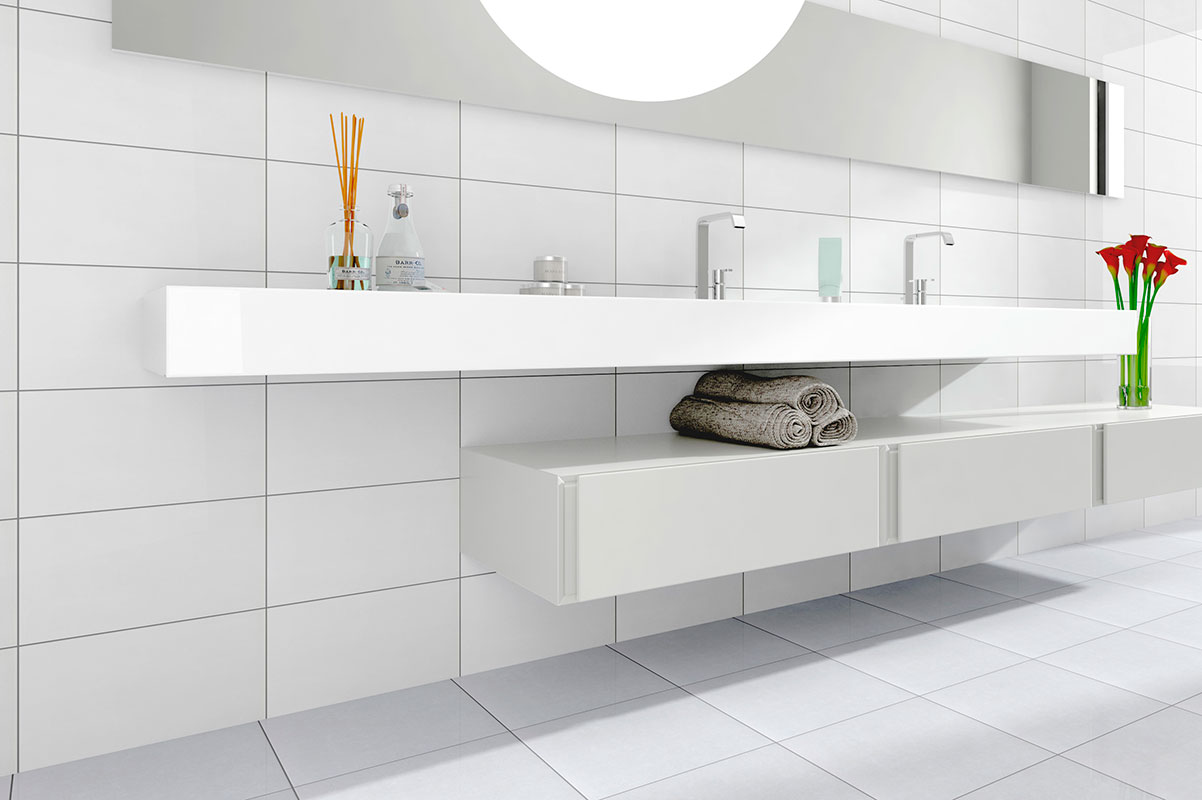 Ambiente publicado pelo fabricante de Viva Cerâmica Branco Liso 60029
